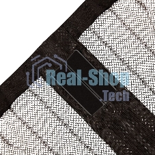 Дверная противомоскитная сетка Rexant черная (магниты пришиты по всей длине сетки!)