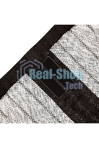 Дверная противомоскитная сетка Rexant черная (магниты пришиты по всей длине сетки!)