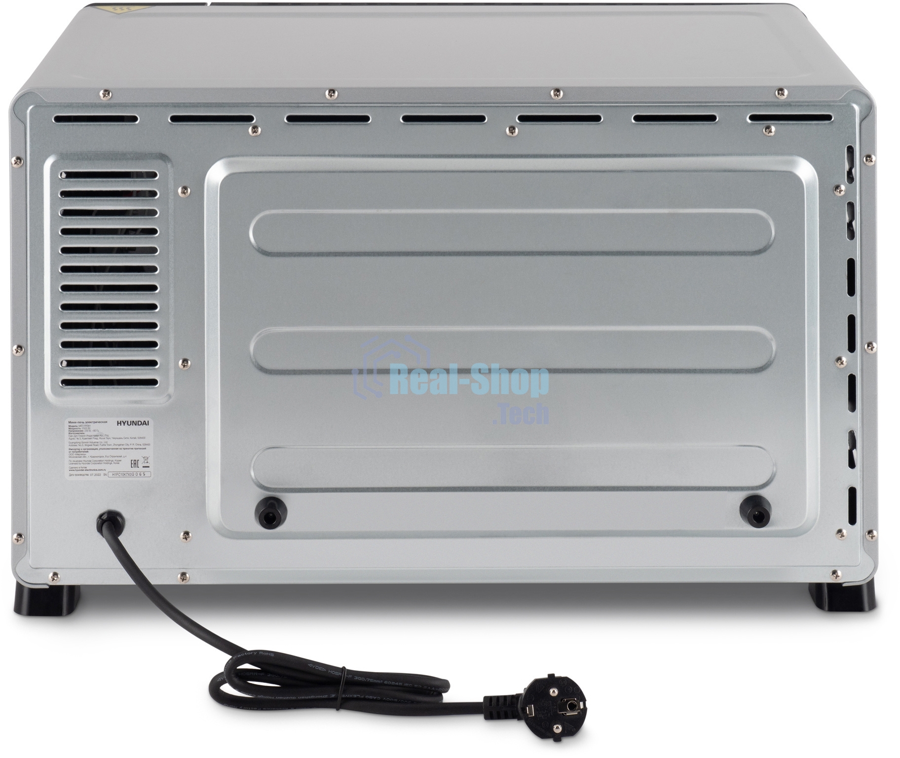Мини-печь Hyundai MIO-HY081 38л. 2000Вт серебристый/черный