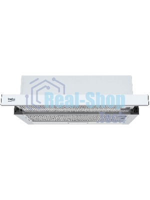 Вытяжка телескопическая Beko BHNT613R4CW белый, 60 см, 320 куб. м/ч, 61 дБ