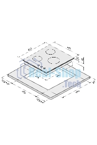Газовая варочная поверхность Krona HAGEL 45 BL W черный