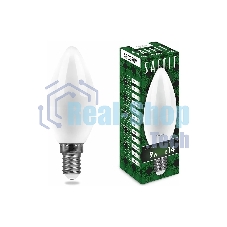 Лампа светодиодная SAFFIT SBC3709 (55079) 9Вт Е14 белый матовая свеча
