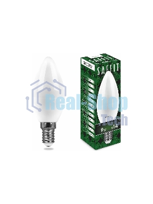 Лампа светодиодная SAFFIT SBC3709 (55079) 9Вт Е14 белый матовая свеча