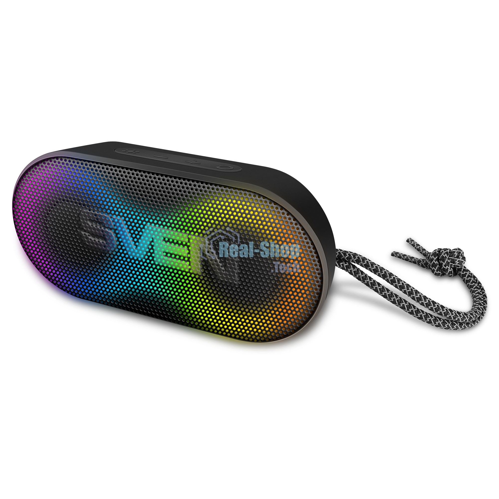 Портативная акустика Sven PS-99, черный (10 Вт, Waterproof (IPx5), TWS, Bluetooth, 1800мА*ч)