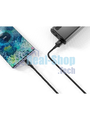Кабель Smartbuy (iK-512-S14b) S14 Lightning черный, 3 А, 1 м