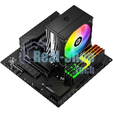 Кулер для процессора ID-COOLING SE-214-XT V2 ARGB LGA1851/1700/1200/115X/AM5/AM4 (16шт/кор, TDP 200W, PWM, 4 тепл.трубки прямого контакта, FAN 120мм, Addressable RGB LED) RET