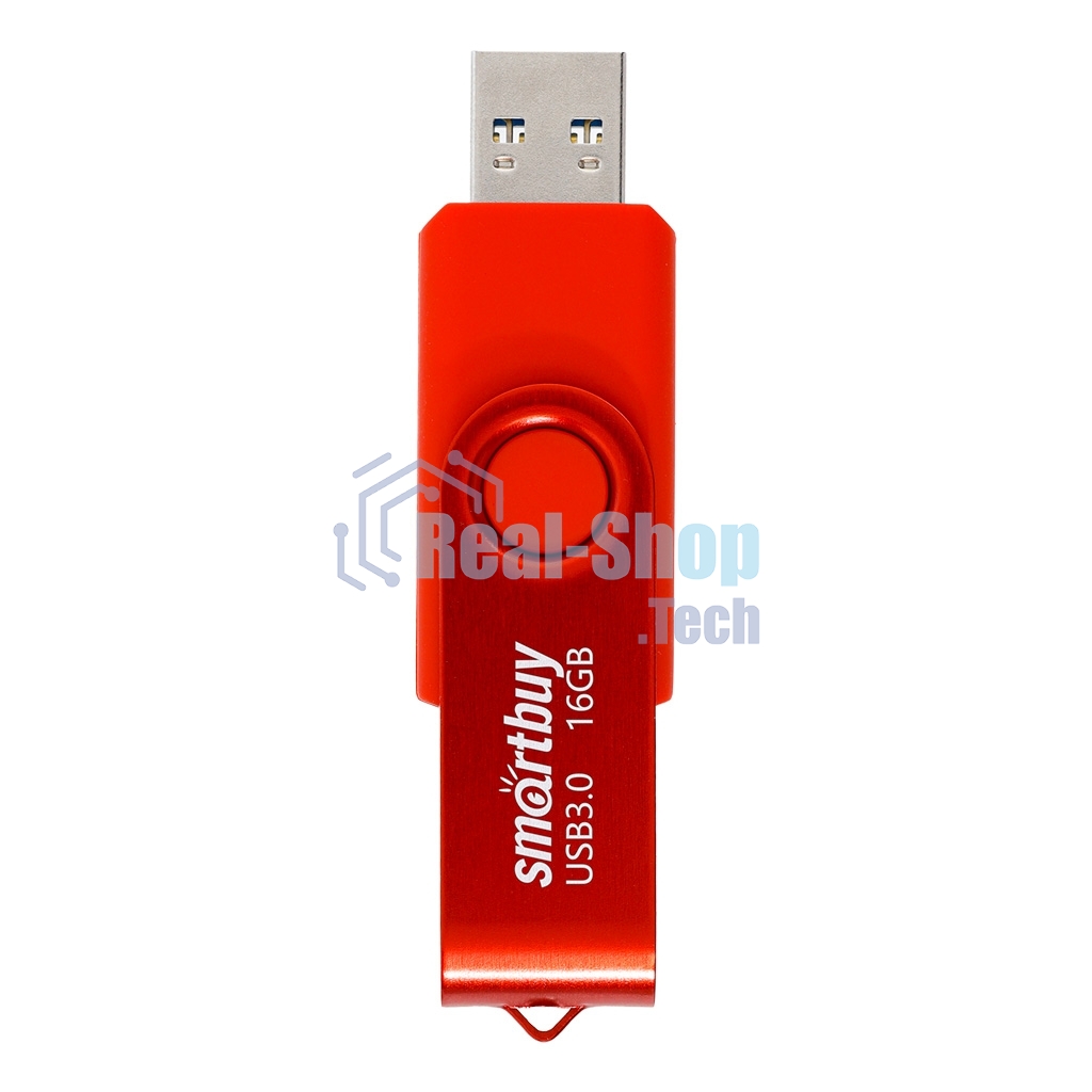 Флешка USB SmartBuy Twist Red (SB016Gb3TWR), 16Gb, USB 3.0, R/W 70/40, красный