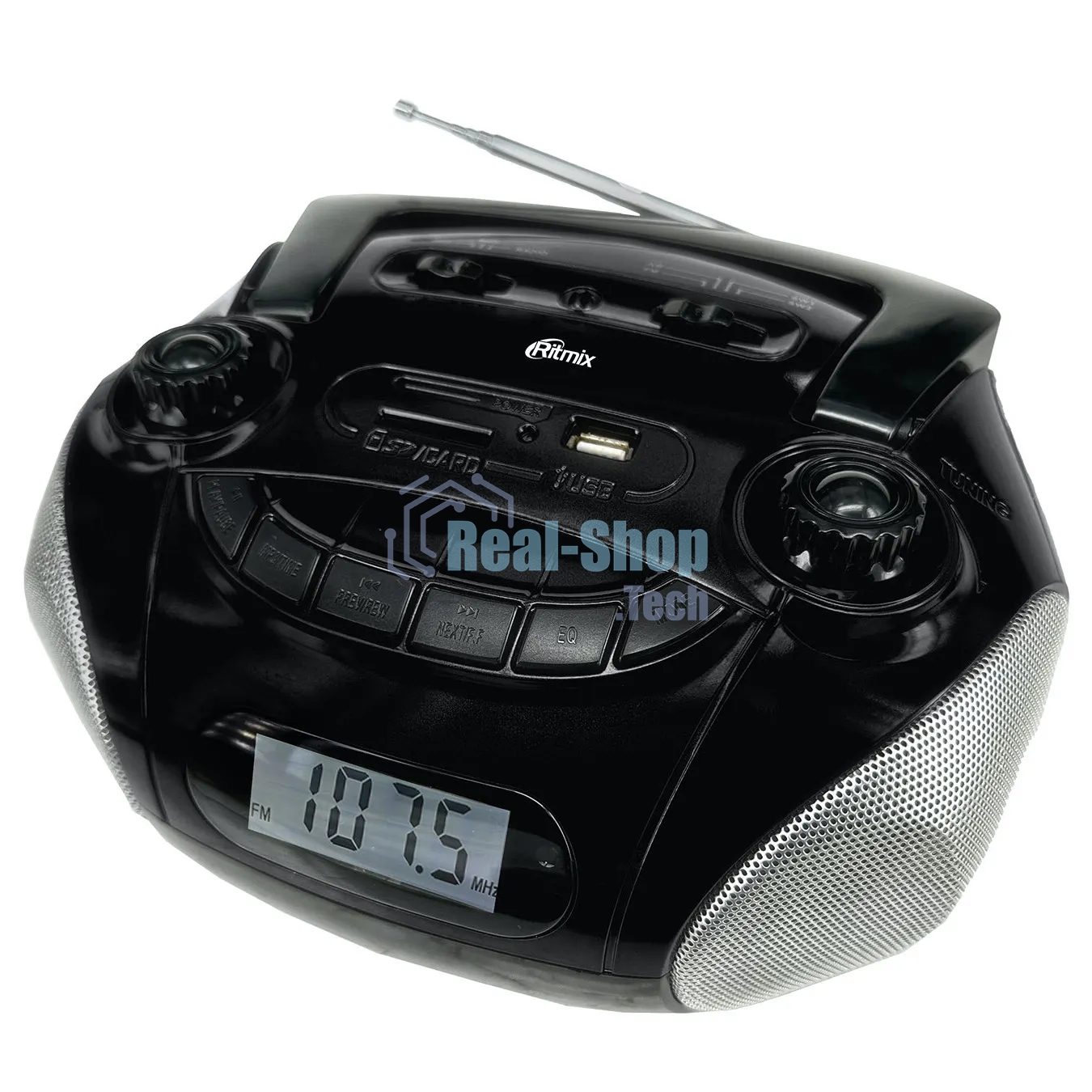 Магнитола RITMIX RBB-040BT black-silver