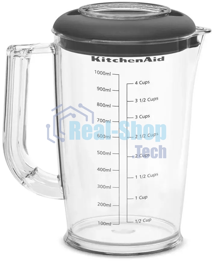 Блендер погружной KitchenAid 5KHBV83EBM с аксессуарами, матовый черный