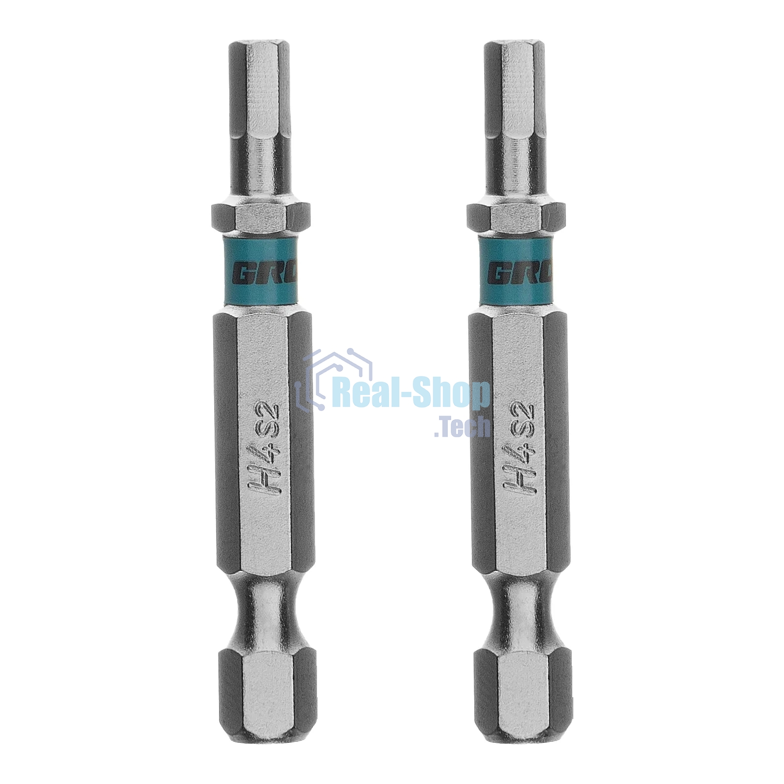 Бита Gross HEX 4х50 мм, сталь S2, шестигр., 2 шт
