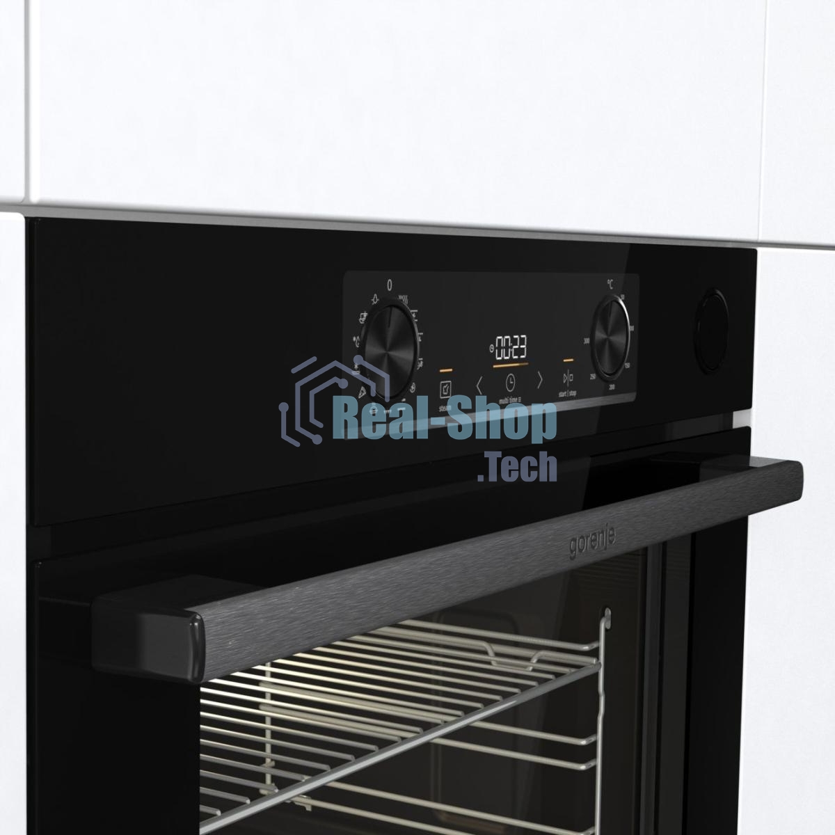 Встраиваемый электрический духовой шкаф Gorenje BSA6737E15BG , 77 л, 300 °C, конвекция, электрический гриль, класс A