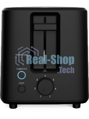 Тостер Vitek Gracia VT-T1000 черный/серебристый, 700 Вт, 2 слота