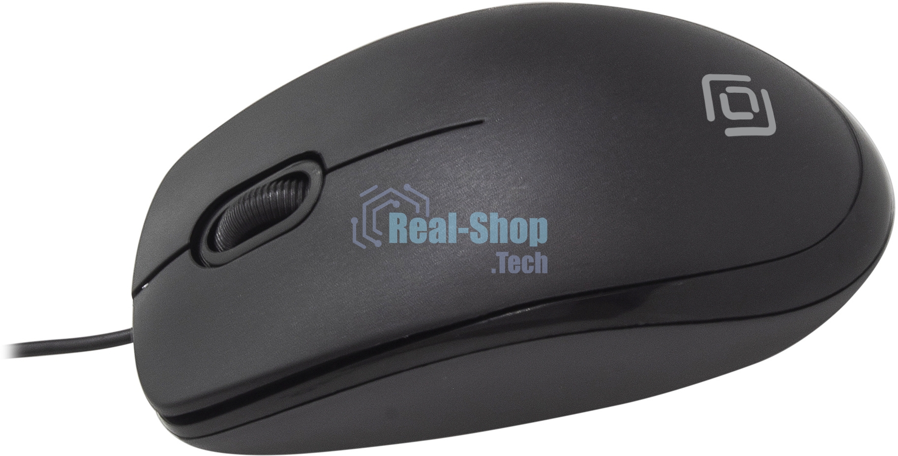 Мышь проводная Oklick 195M черный, 800 dpi, USB, кнопки - 3