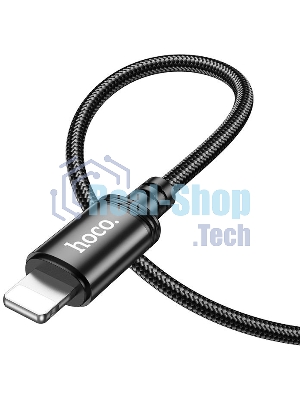Кабель Hoco X89 Wind iP USB Type-C (m)-Lightning (m) 1м черный коробка