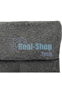 Кресло для дома Бюрократ Baron с пуфом серый, металл черный крестов. (BARON/GREY)