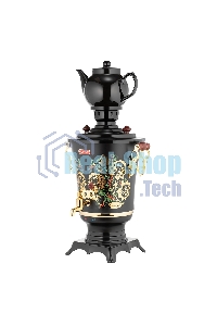 Самовар Centek CT-0093 черный/хохлома