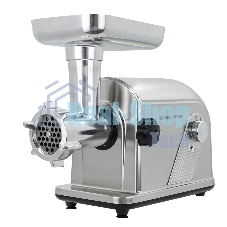 Мясорубка электрическая Eurostek EMG-0905 серебристый, 3200 Вт, 3 кг/мин, реверс, защита от перегрузки, металлический лоток, насадки - 4