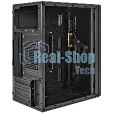 Компьютерный корпус Minitower ExeGate BAA-303-UNS350 (mATX, БП UNS350 с вент. 12см, 2*USB, HD Audio, черный)