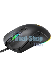 Мышь проводная Oklick 750G черный, 7200 dpi, USB, кнопки - 5