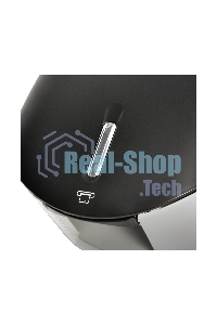 Диспенсер туалетной бумаги Рuff-7145Bl черный, с замком, ABS-пластик