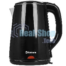 Чайник Sakura SA-2150BK 1.8 л, двойной корпус,черн д