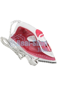 Утюг Scarlett SC-SI30K56 розовый, 2400; Световой индикатор работы: Да; Регулируемый пар до г/мин: 35; Паровой удар до г/мин: 140; Резервуар для воды, мл: 280; Функция разбрызгивания воды: Да; Терморегулятор: Да; Вертикальное отпаривание: Да; Регулировка с