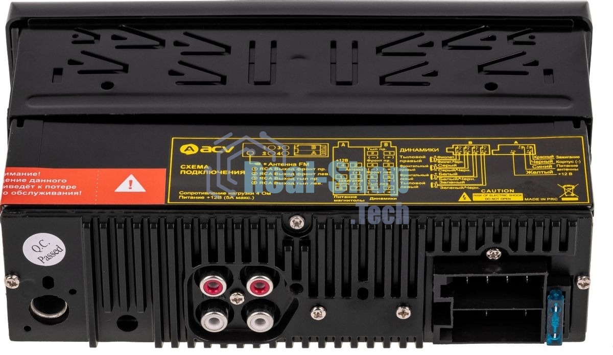 Автомагнитола ACV AVS-811G, 1 DIN, USB Type-A, AUX