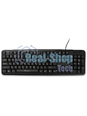 Клавиатура проводная Oklick 130M, USB, черный