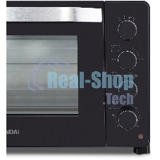 Мини-печь Hyundai MIO-HY081 38 л, 2000 Вт, серебристый/черный