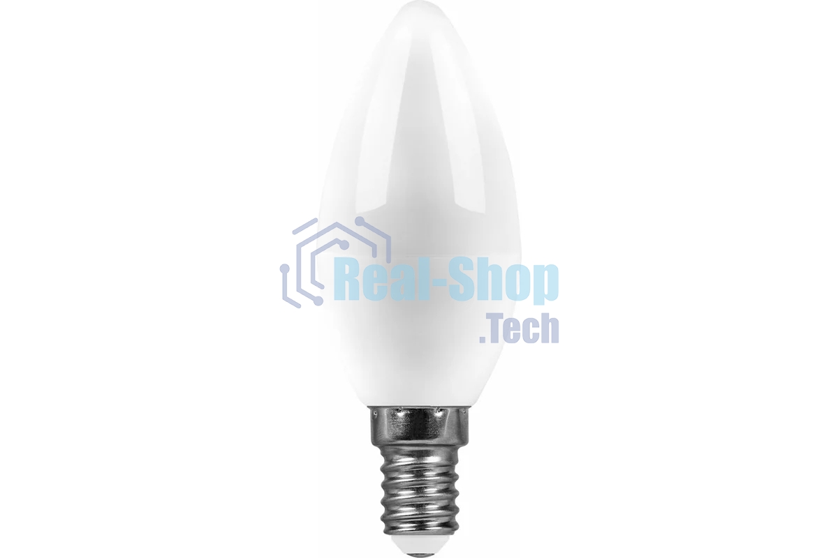 Лампа светодиодная SAFFIT SBC3709 (55079) 9Вт Е14 белый матовая свеча