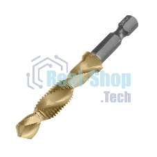 Сверло-метчик Denzel М10 х 1,25 мм, Р6М5