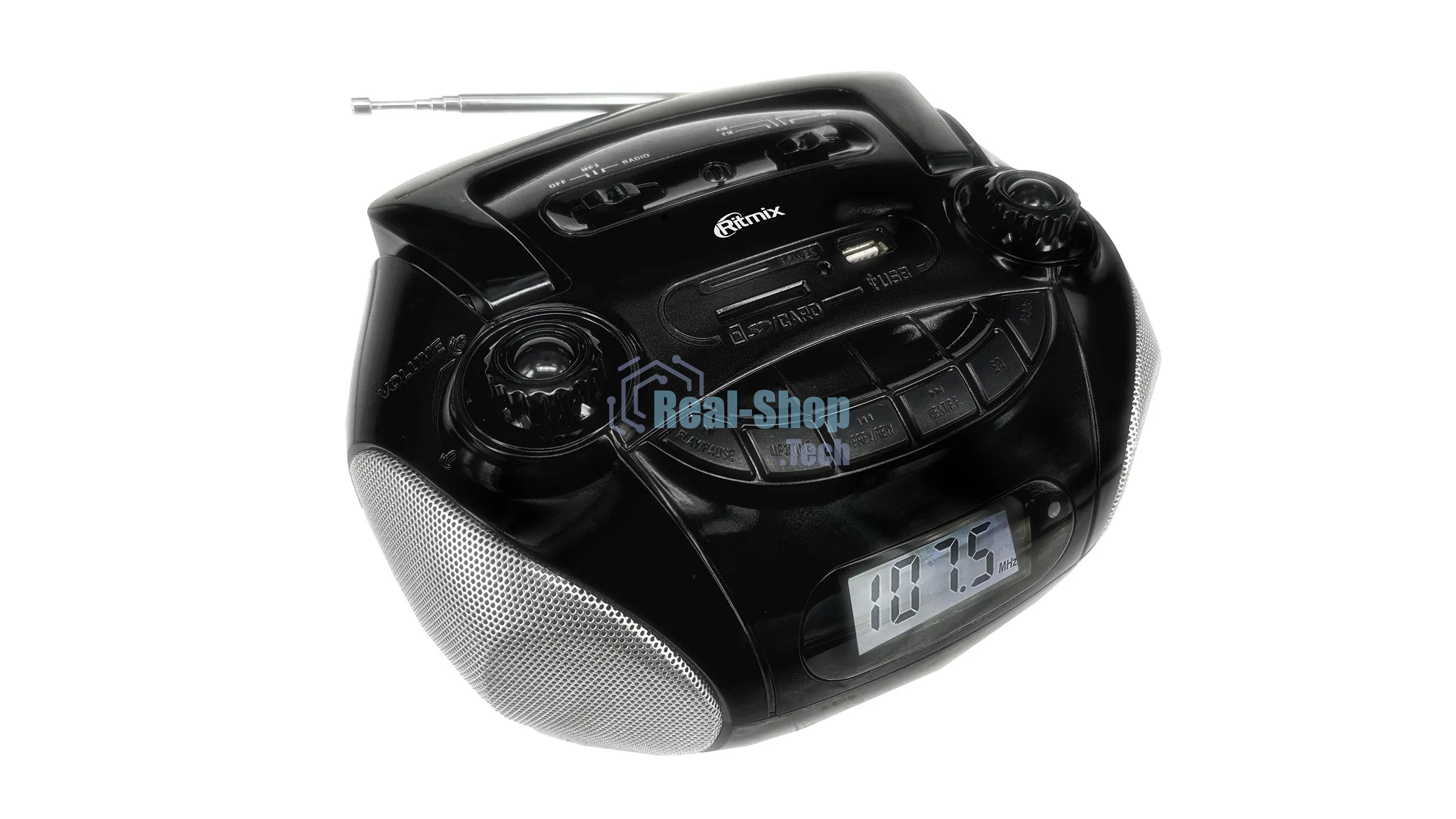 Магнитола RITMIX RBB-040BT black-silver