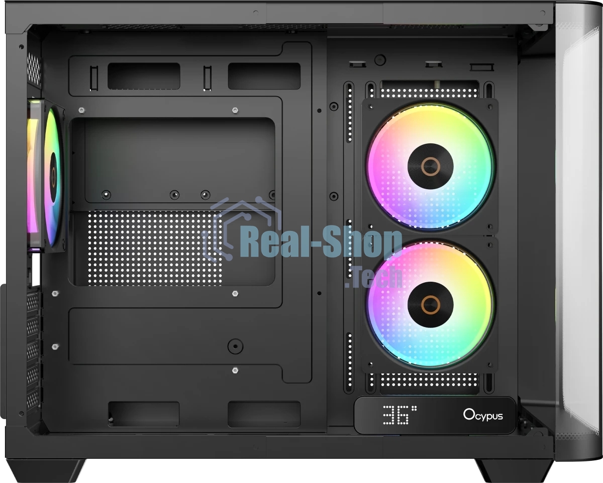 Компьютерный корпус Ocypus Iota C50 BK Curve ARGB Digital mATX без БП (Iota-C50-BKD300CD-GL)