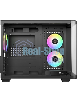Компьютерный корпус Ocypus Iota C50 BK Curve ARGB Digital mATX без БП (Iota-C50-BKD300CD-GL)