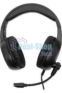 Наушники с микрофоном Oklick HS-L930G SNORTER черный/синий 2м мониторные USB оголовье (HS-L930G)