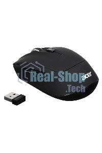 Мышь беспроводная Acer OMR040 черный, 1600 dpi, радиоканал, USB, кнопки - 6
