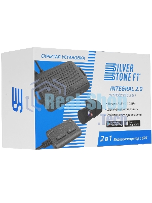 Видеорегистратор Silverstone F1 Integral 2.0, 1920x1080, с камерой заднего вида, GPS, Wi-Fi, G-сенсор, датчик движения, GPS-информатор