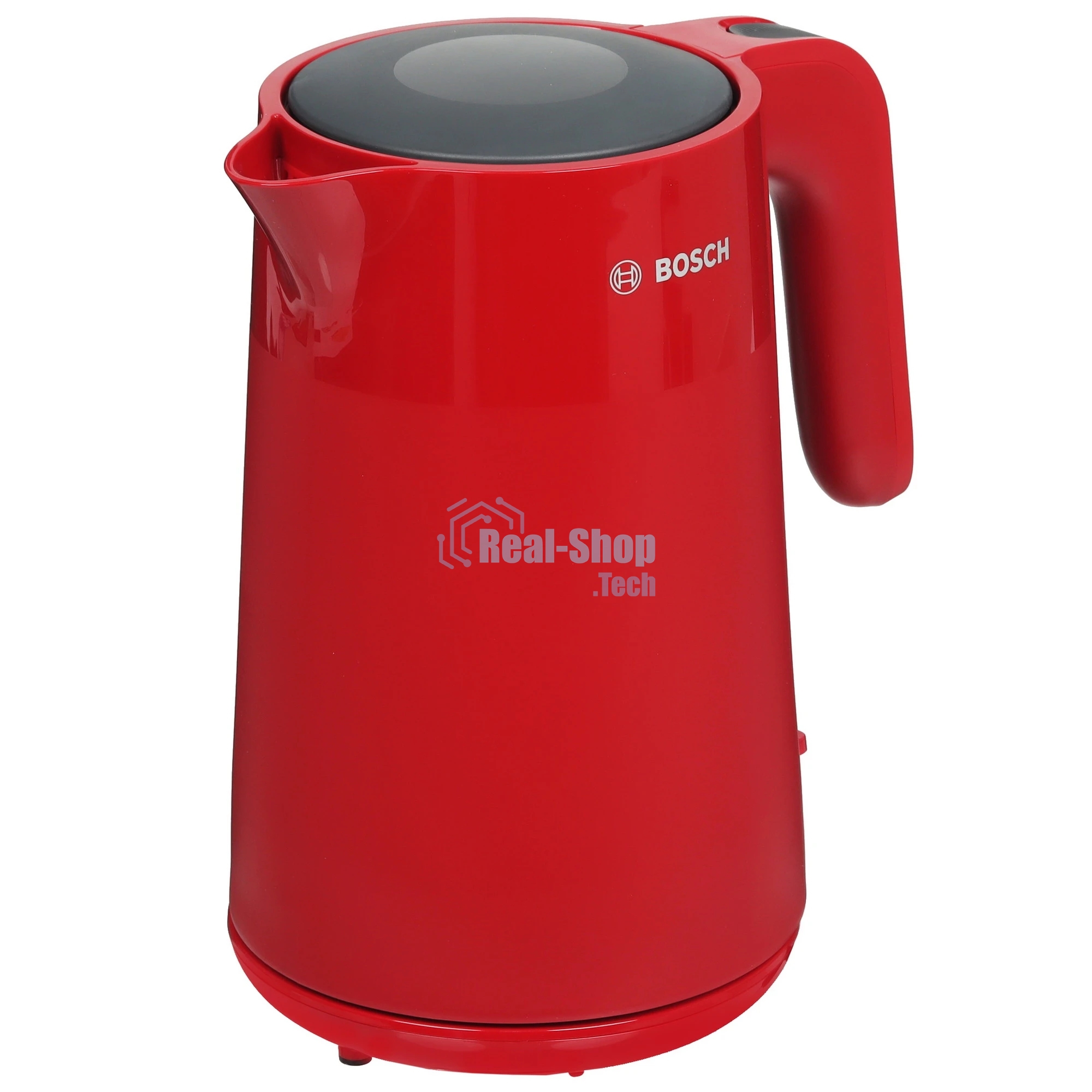 Электрочайник Bosch TWK2M164 красный, 1.7 л, 2400 Вт, скрытый нагревательный элемент