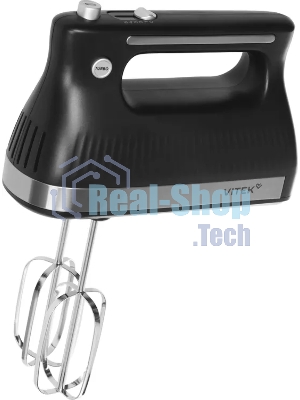 Миксер Vitek VT-HM1001 черный/серебристый, ручной, 700 Вт, 5 скоростей
