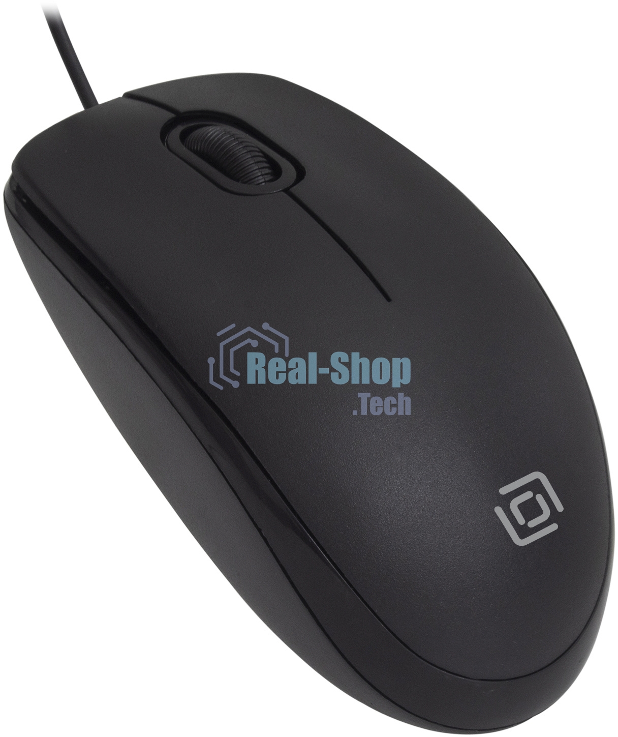 Мышь проводная Oklick 195M черный, 800 dpi, USB, кнопки - 3
