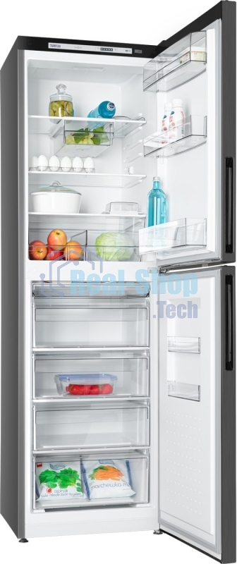 Холодильник Atlant ХМ-4623-151 черный металлик двухкамерный 182/159л морозилка снизу