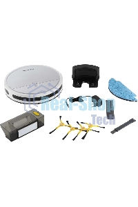 Робот-пылесос Starwind SRV4570 серебристый/белый, 15 Вт, 2000 мА·ч Li-Ion, уборка влажная/сухая, пылесборник контейнер 0.3 л