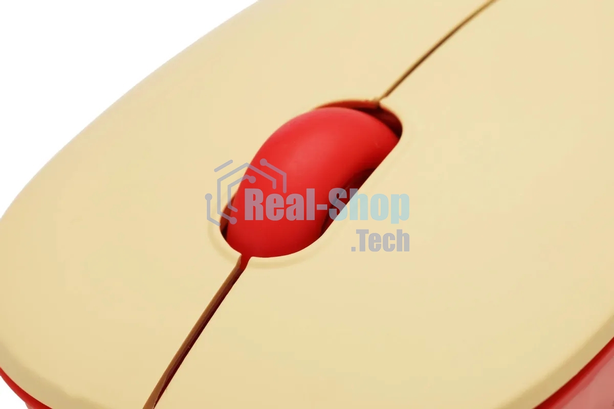 Мышь беспроводная Acer OMR205 бежевый/розовый, 1200 dpi, радиоканал, USB, кнопки - 3