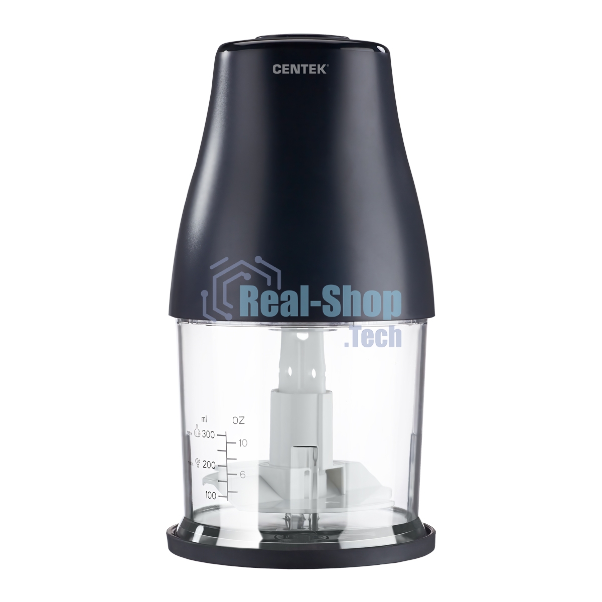 Чоппер Centek CT-1398 400Вт 2 скорости, чаша 800 мл, 3 насадки/режима измельчение /взбитие/ чистка