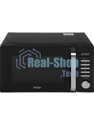 Микроволновая печь Haier HMB-DG208BA черный, 20 л, 800 Вт, переключатели - кнопки, поворотный механизм