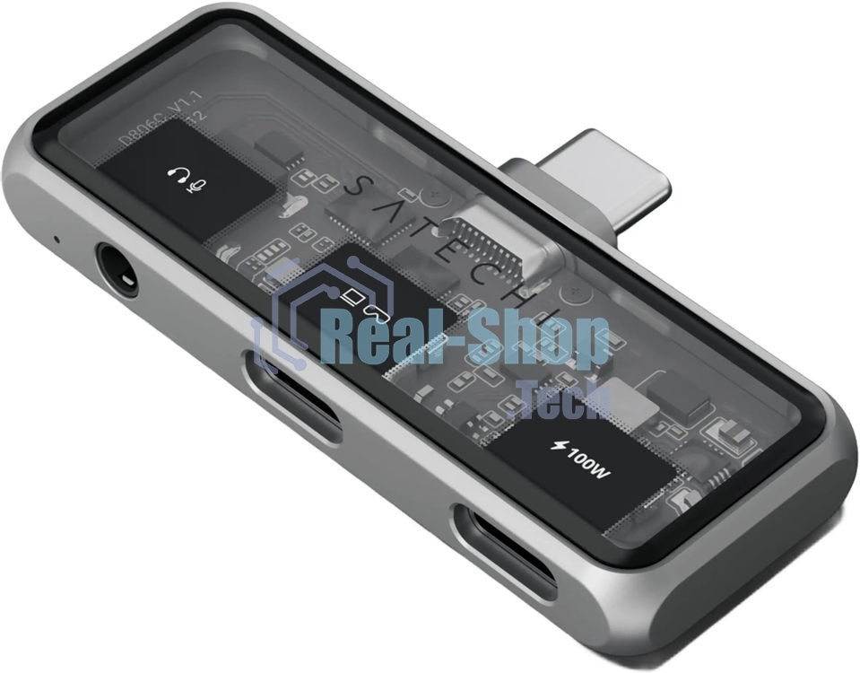 USB-концентратор Satechi ST-HXRAJM, USB Type-C, USB Type-C/Mini jack, USB Type-C