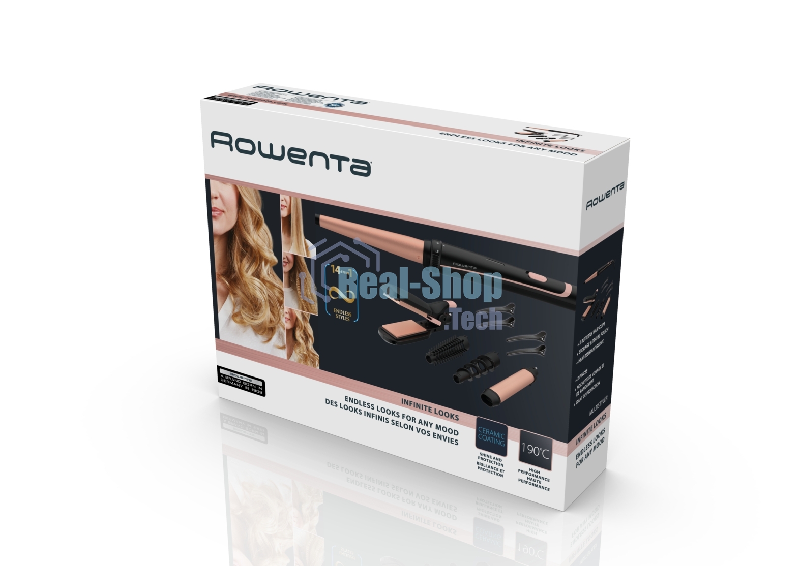 Мультистайлер Rowenta CF4230F0 черный, 16 мм, 190 °C, 1 режим