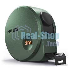 Измерительный и разметочный инструмент Deli Рулетка Home Series Green HT8316L 3м х 16мм, эксклюзивный дизайн, корпус - высококачественный софттач пластик