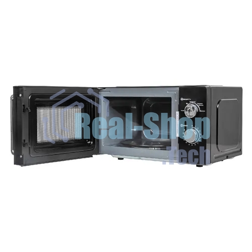 Микроволновая печь JVC JK-MW135M черный, 20 л, 700 Вт, переключатели - поворотный механизм