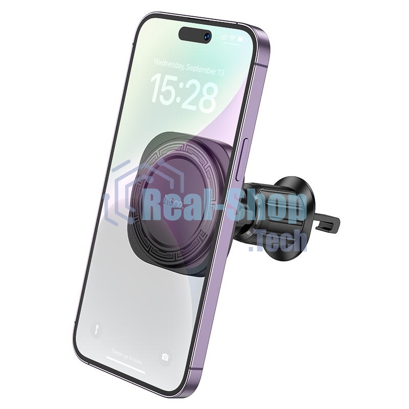 Автомобильный держатель HOCO H28 Rainbow магнитный на воздуховод черный